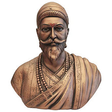 Load image into Gallery viewer, Sudha Gift & Toys Point Shivaji Maharaj Statue - Copper (Height 29cm) - Home Decor Lo