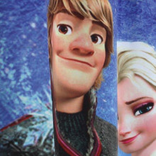 Load image into Gallery viewer, Ami Creation Digital Cartoon Print Door Curtain for Kids Room Living Room Pack of 1 (Frozen, 7ft) - Home Decor Lo