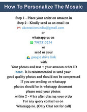 Load image into Gallery viewer, Ak Creations Wood Personalized Mosaic Photo Frame (Black, 12x18 Inch) - Home Decor Lo