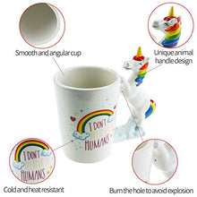 Load image into Gallery viewer, BonZeal 3D Ceramic Unicorn Mug Coffee Tea Mug 1 Piece 380 ml - Home Decor Lo