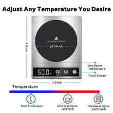 Load image into Gallery viewer, COSORI Coffee Mug Warmer & Mug Set Electric 24Watt Beverage Cup Warmer for Desk Home Office Use 304 Stainless Steel 17Oz Mug W Lid Touch Tech & Led Backlit Display Ideal for Gift Coffee Tea Hot Cocoa - Home Decor Lo