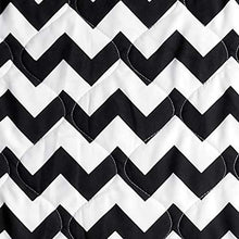 Load image into Gallery viewer, Divine Casa 110 GSM Microfiber Summer Single Size Reversible Printed Comforter for AC Room & Mild Winter (Zig Zag, White and Black) - Home Decor Lo