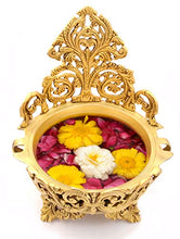 Load image into Gallery viewer, Two Moustaches Ethnic Design Brass Urli Traditional Bowl Decor Showpiece - Home Decor Lo