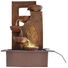 Load image into Gallery viewer, Chronikle Brown polystone Designer Water Fountain with led Light (42 x 31 x 23 cm) - Home Decor Lo
