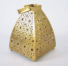 Load image into Gallery viewer, MORii - Festive Moroccan Lantern | Antique Gold Finish | Best Diwali Gift (Gold, Large) - Home Decor Lo