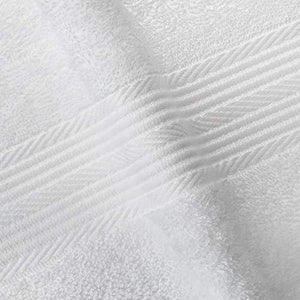 Amazon Brand - Solimo 100% Cotton 2 Piece Bath Towel Set, 500 GSM (White) - Home Decor Lo