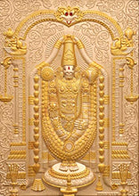 Load image into Gallery viewer, Soni Jewellers 999 Pure Silver Tirupati with 24 Carat Gold Plating Photo Frames for Table Top and Wall Mount - Home Decor Lo