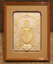 Load image into Gallery viewer, Soni Jewellers 999 Pure Silver Tirupati with 24 Carat Gold Plating Photo Frames for Table Top and Wall Mount - Home Decor Lo