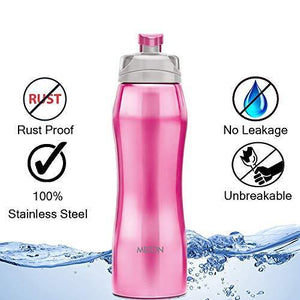 Milton Hawk 750 Stainless Steel Water Bottle, 750 ml, Pink - Home Decor Lo