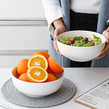 Load image into Gallery viewer, Narrow International Dessert Set of 6 Melamine Unbreakable Cereal Bowls Set 6 Inch - Soup Bowls, Lightweight Deep Bowl for Kitchen and Family Dinner, Maggi,Soup, Dishwasher Micro Safe, Premium White - Home Decor Lo
