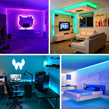 Load image into Gallery viewer, LED Strip Lights, Upgraded 16.4ft RGB Led Light Strips for Room,4096 DIY Colors, RGB Light Strip with Remote,SMD 5050 LEDs, Color Changing Led Light Strips for Bedroom,Indoor Decorations for Home - Home Decor Lo