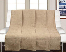 Load image into Gallery viewer, Saral Home Soft Reversible Decorative Synthetic Chenille Sofa Covers/Throw (Beige, 140x210cm) - Home Decor Lo