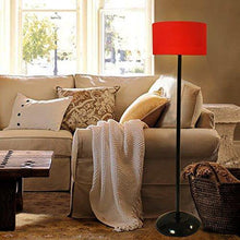 Load image into Gallery viewer, BEVERLY STUDIO 12 INCHES Drum LAMP Shade Iron Floor LAMP (RED) - Home Decor Lo