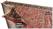 Load image into Gallery viewer, Moin Carpets Kashmiri Silk Carpets for Living Room and Home 9 x 12 Feet Pink and Black - Home Decor Lo