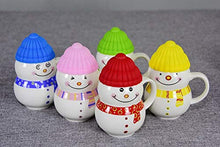 Load image into Gallery viewer, Being Fly® - Ceramic Snowman Mug with Silicon Cap Mug 300 ML Christmas Mug 300 ml ( Multi Color ) - Home Decor Lo