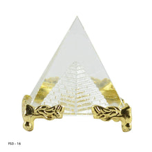 Load image into Gallery viewer, Reiki Crystal Products Vastu / Feng Shui Crystal Pyramid For Positive Energy And Vastu Correction.Good Luck & Prosperity - Home Decor Lo