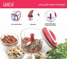 Load image into Gallery viewer, Ganesh Easy Pull Smart Plastic Chopper, 650 ml, Red - Home Decor Lo