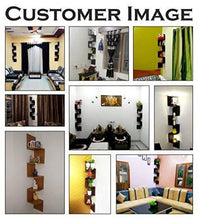Load image into Gallery viewer, Furniture Cafe Zigzag Corner Wall Mount Shelf Unit/Racks and Shelves/Wall Shelf/Book Shelf/Wall Decoration (Matt Finish, Mahogany) - Home Decor Lo