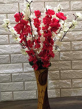 Load image into Gallery viewer, VTMT Petalshue® Artificial Dark Pink & White Blossom Flower Bunch for Home Decor Office | Artificial Flower Bunches for Vases (18 Sticks, 45 cm) - Home Decor Lo