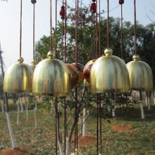 Load image into Gallery viewer, CALDIPREE Feng Shui Wind Chime for Bedroom Brass Bell Wind Chimes for Bedroom Home Positive Energy Balcony Bedroom (Brass 13 Bell) - Home Decor Lo