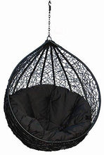 Load image into Gallery viewer, Carry Bird Outdoor Furniture Single Seater Swing: Black - Home Decor Lo