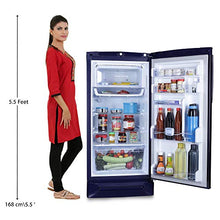 Load image into Gallery viewer, Godrej 190 L 5 Star Inverter Direct-Cool Single Door Refrigerator with Base Drawer (RD 1905 PTDI 53 JW BL, Jewel Blue) - Home Decor Lo