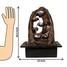 Load image into Gallery viewer, ART N HUB Lord Buddha Indoor Water Fountain Home Decorative Table Top Showpiece Vastu God Idols Decor Item (43 cm) - Home Decor Lo