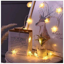 Load image into Gallery viewer, CITRA 28 Led Frosted Star Pixel String Fairy Light for Home,Office, Diwali, Eid & Christmas Decoration - Warm White - Home Decor Lo