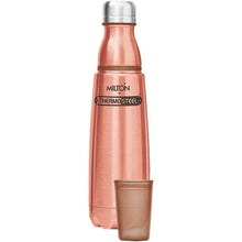 Load image into Gallery viewer, Milton Vertex-1000  Thermosteel  Water Bottle with Unbreakable Tumbler, 1000 ml, Peach - Home Decor Lo