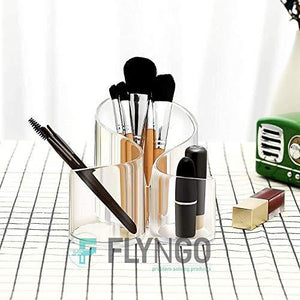 FLYNGO Acrylic Cosmetic Storage Organizer Desk and Dressing Table Stand/Holder Nail Polish Lipstick Eyeliner Comb Beauty Makeup Brush and Jewelry Organisers - Home Decor Lo