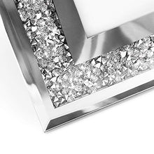 Load image into Gallery viewer, Afuly Glass Picture Frame 8x10 Silver Sparking Photo Frame for Wall Hanging and Tabletop Display - Home Decor Lo