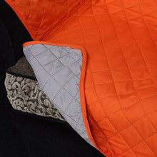 Load image into Gallery viewer, @home by Nilkamal Reversible Microfibre 2 Seater Sofa Cover - 60 GSM, Orange and Grey - Home Decor Lo