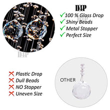 Load image into Gallery viewer, Discount4product Crystal Glass Chandelier for Living Room Ceiling Light 30cm Width (1 Led Light 2 watt) (Warm White) (Warm White, 9 Inch Width) - Home Decor Lo