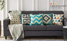 Load image into Gallery viewer, AEROHAVEN Cotton Abstract Decorative Throw Pillow/Cushion Covers (Multicolour, 16 x 16 inch) Set of 5 - Home Decor Lo