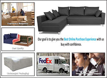 Load image into Gallery viewer, Adorn India Straight Line L Shape Sofa (Left Side Handle)(Dark Grey) - Home Decor Lo