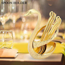 Load image into Gallery viewer, VAKHAR Swan Spoon Fork Rack Salad Spoon Fruit Dessert Fork Swan Cutlery Holder Tableware Rack Dinnerware Storage - Home Decor Lo