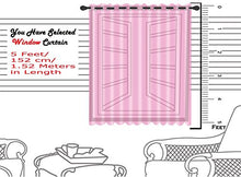 Load image into Gallery viewer, Blexos Polyresin Solid Window Curtain, 5 Feet, Coffee, Pack of 2 - Home Decor Lo