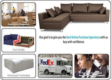 Load image into Gallery viewer, Adorn India Left Side Handle Straight Line L Shape Sofa (Camel Colour) - Home Decor Lo