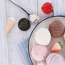 Load image into Gallery viewer, ice cream spoon : FOXAS Stainless Steel Ice Cream Spoons 5.8-inch Set of 6 - Home Decor Lo