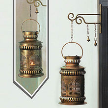 Load image into Gallery viewer, SADHUBELA Iron Jaisalmeri Mehrab Art Burni Diya Lantern (Gold_7 Inch X 7 Inch X 12.2 Inch) - Home Decor Lo