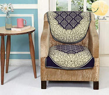 Load image into Gallery viewer, Nendle Luxurious Cotton Abstarct Design 5 Seater Sofa Cover Set for Living Room (Violet, 6 Pieces) - Home Decor Lo