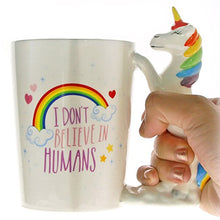 Load image into Gallery viewer, BonZeal 3D Ceramic Unicorn Mug Coffee Tea Mug 1 Piece 380 ml - Home Decor Lo
