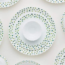 Load image into Gallery viewer, Larah by Borosil Sage Silk Series Opalware Dinner Set, 19 Pieces, White - Home Decor Lo