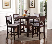 Load image into Gallery viewer, 5-Piece Round Counter Height Set with 1 Dining Table and 4 Chairs