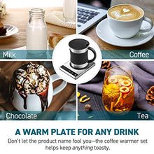 Load image into Gallery viewer, COSORI Coffee Mug Warmer & Mug Set Electric 24Watt Beverage Cup Warmer for Desk Home Office Use 304 Stainless Steel 17Oz Mug W Lid Touch Tech & Led Backlit Display Ideal for Gift Coffee Tea Hot Cocoa - Home Decor Lo