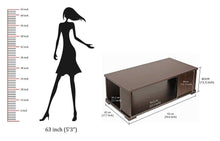 Load image into Gallery viewer, Bluewud Noel CT-NO-RTW Coffee Table with Shelves (Wenge) - Home Decor Lo