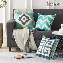 Load image into Gallery viewer, AEROHAVEN Cotton Abstract Decorative Throw Pillow/Cushion Covers (Multicolour, 16 x 16 inch) Set of 5 - Home Decor Lo