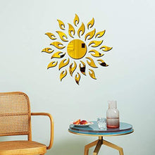 Load image into Gallery viewer, Bikri Kendra - Sun Golden - 3D Acrylic Decorative Mirror Wall Stickers - Home Decor Lo