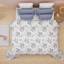 Load image into Gallery viewer, Trident Senovita Navy Floral Double Bedsheet with 2 Pillow Cover Set (DSN-04) - Home Decor Lo