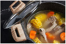 Load image into Gallery viewer, CAROTE Essential Woody - Nonstick Coating Granite Casserole Saucepot with Lid (28 cm) - Home Decor Lo